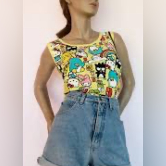 Sanrio HELLO KITTY & Friends All Over Print Cropped Tank Top - Picture 2 of 4